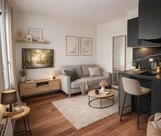 Studio 1 pièce 18 m²