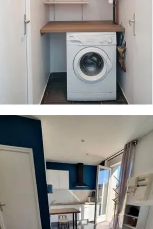 A mouer studio meublé tout equipé avec terrasse et chambre séparée
