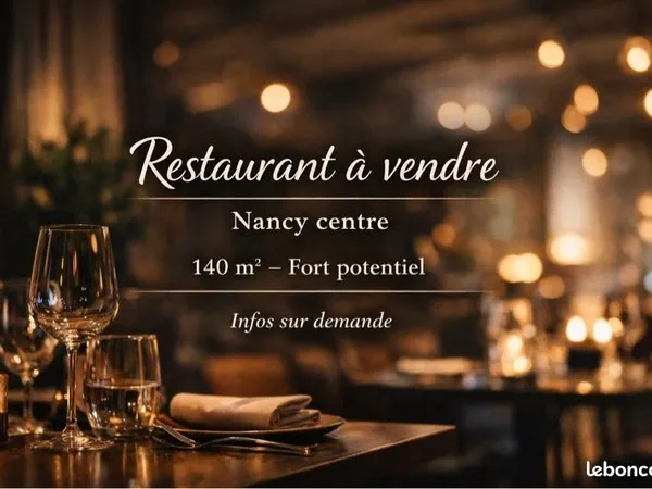 Belle opportunité restauration - centre-ville Nancy - 140 m²