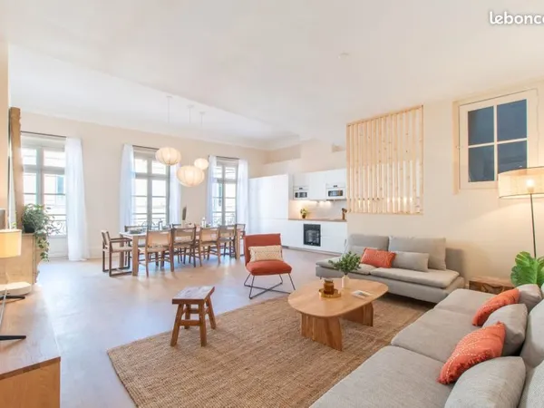 Chambre meublée - Grand appartement en colocation de 215 m², tout inclus, proche centre ville - Quar