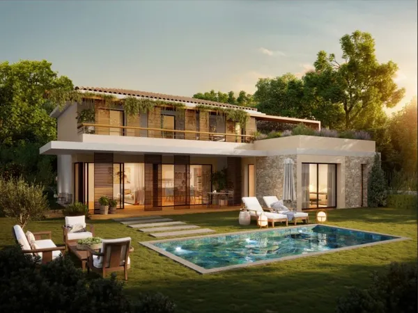 Sanary sur Mer, Villa avec piscine dans domaine sécurisé