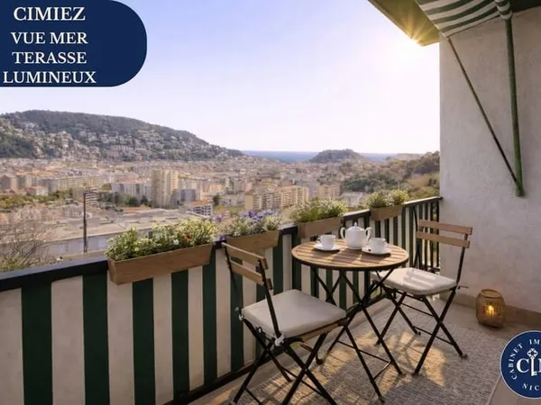 3 Pièces - Terrasse - Vue panoramique - Cimiez