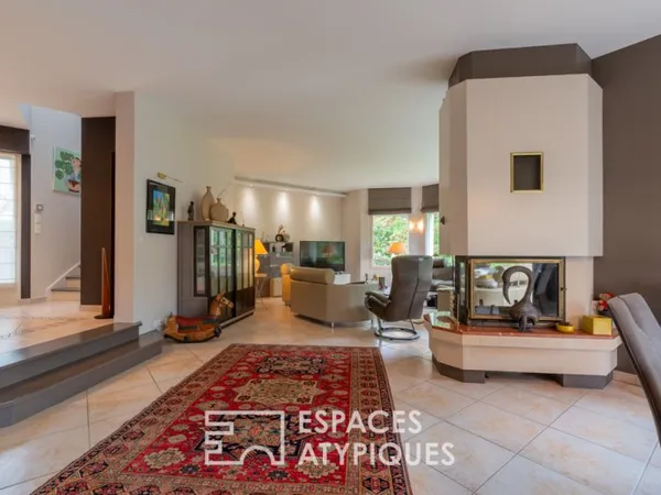 Contemporaine familiale avec vue