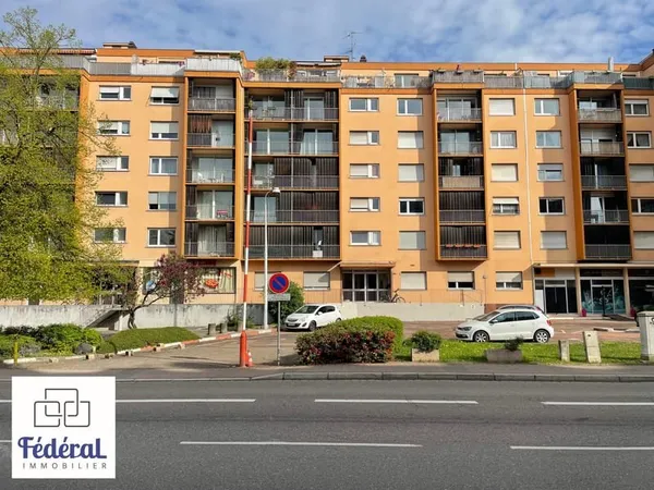 STRASBOURG Grand F2 58,22m2 avec balcon, parking, vue privil