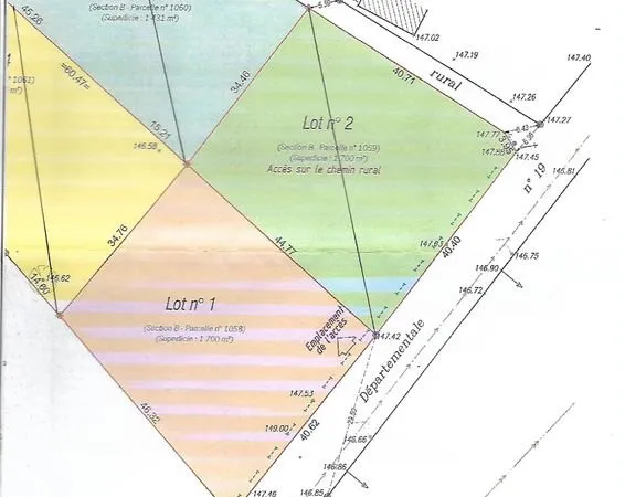 Terrain 1700M²