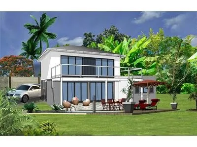 TERRAIN + MAISON VUE MER GOSIER