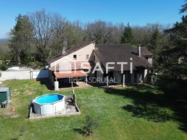 Maison T7 avec jardin - 46250 GINDOU