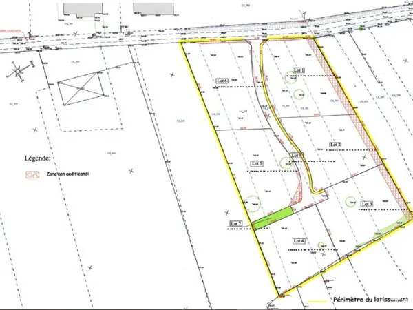 Terrain 1198 m²