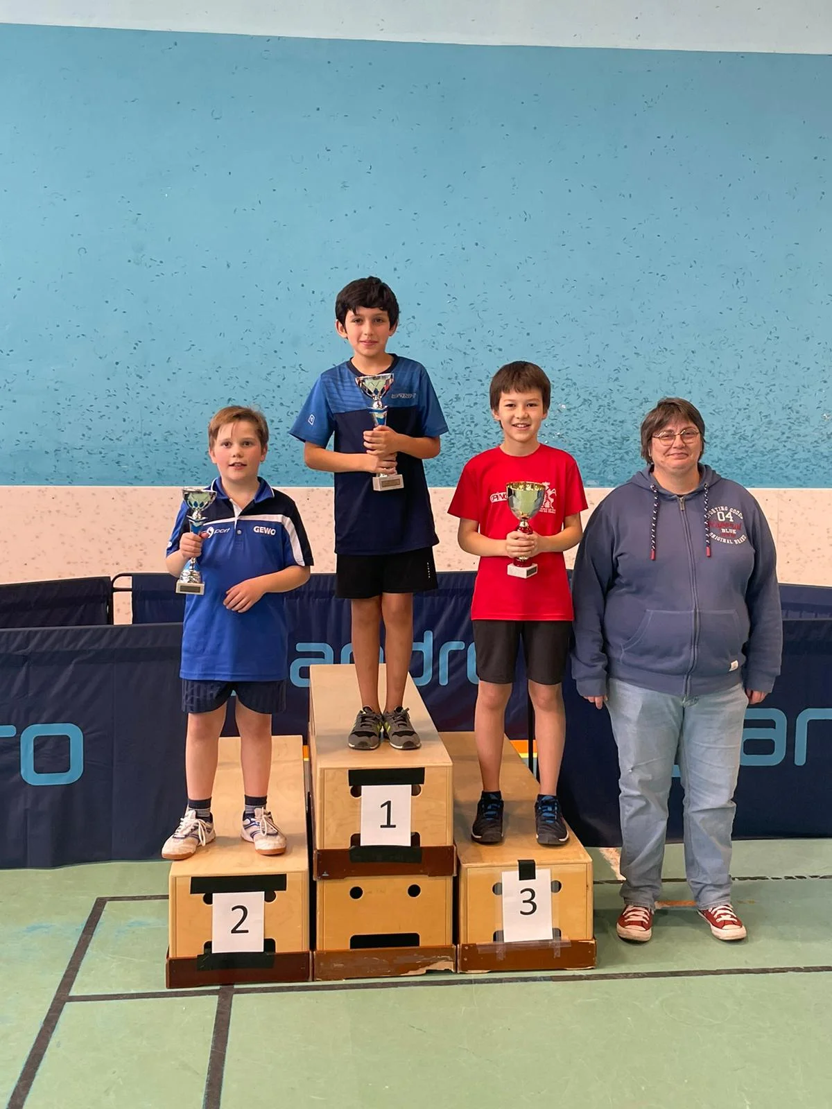 David 3ème et Aël 4ème au tournoi poussins benjamins