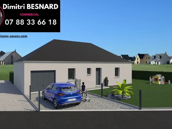Terrain + maison 90 m²