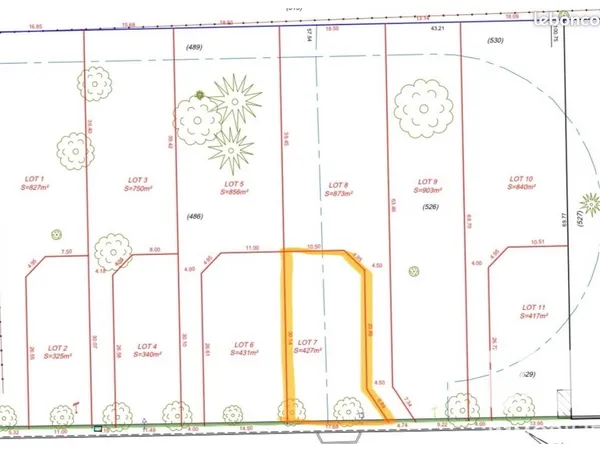 Terrain 427 m² Giraumont