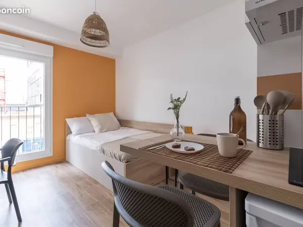 Studio lumineux de 26 m² paris centre