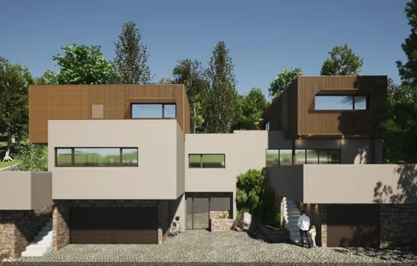TERRAIN de 890m2 AVEC DEUX VILLAS AVEC PISCINE ET GARAGE