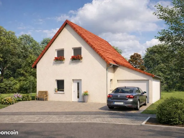Projet de construction d'une maison 107.25 m² avec terrain à LAMPERTSLOCH (67)