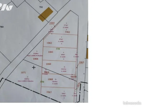 Terrain 590 m² FONCQUEVILLERS