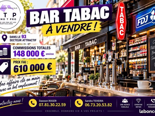 Bar, fdj, tabac Tremblay-en-France