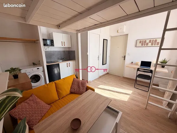 Studio 1 pièce 15 m²