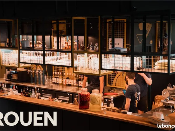 🍺 Bar à fort potentiel - Rouen - tireuses en autonomie de service et animations