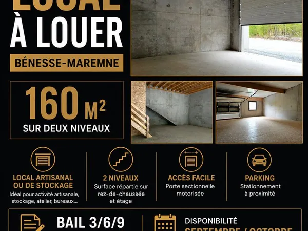Local artisanal ou stockage