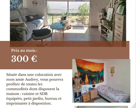 Chambre dans colocation