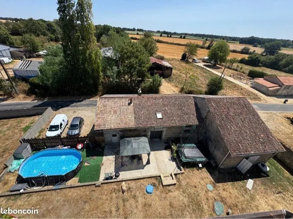 Maison 153m2 sur terrain de 4800m2