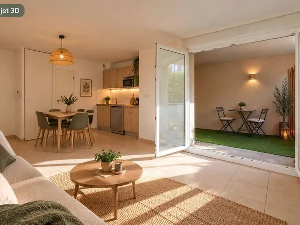 Appartement 2 pièces 44 m²