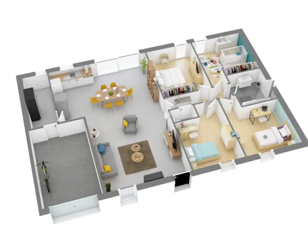 Maison neuve 5 pièces 104 m²