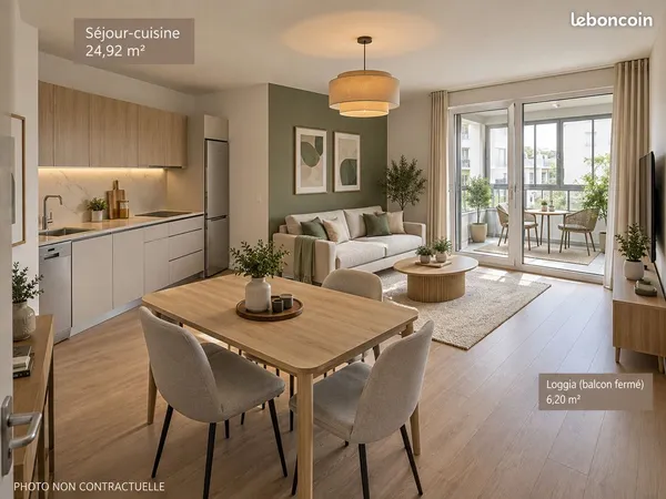 Appartement 2 pièces avec loggia