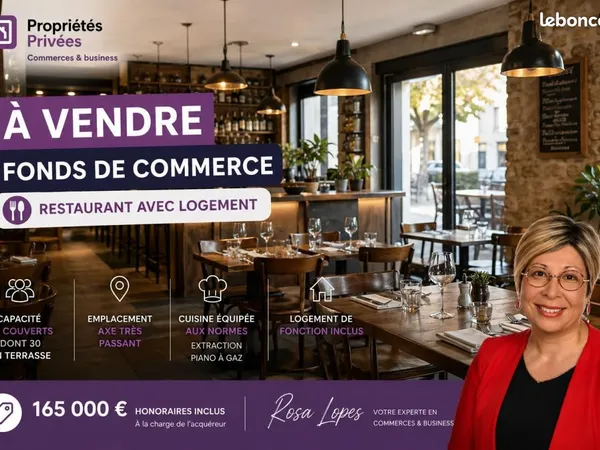 Fonds de commerce bar 100 m²