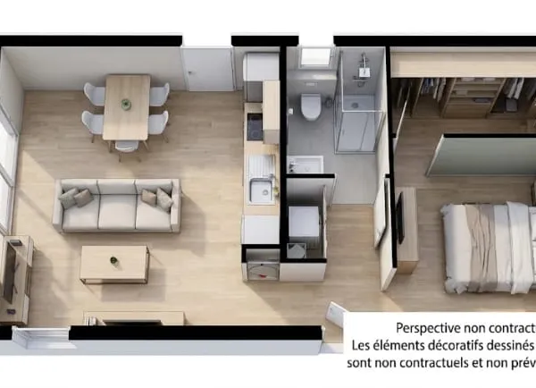 Maison neuve 2 pièces 47 m²