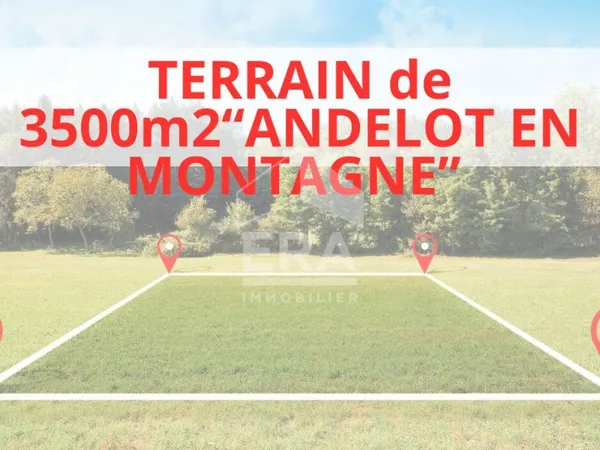 Terrain 3500 m² ANDELOT EN MONTAGNE