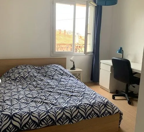 Chambre de 12m2 à louer sur Cannes