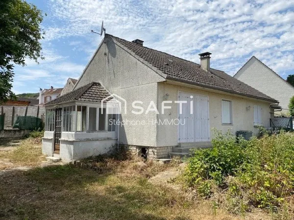 Pavillon de plain pied - garage - terrain 522m²