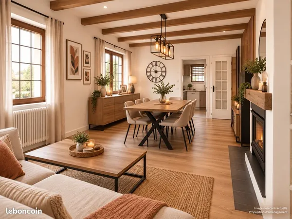 Maison 114 m² avec sous-sol complet et combles aménageables