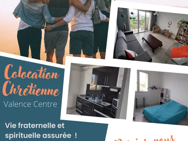 Propose colocation appartement 75m² Valence centre - 3 chambres