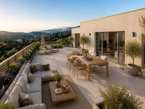 OFFRES COMMERCIALES : VILLA TOIT - 4 PIECES - TERRASSE DE 60M² - VUE DEGAGEE MONTAGNE - GARAGE