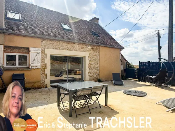 LONGÈRE DE CHARME - 115 M² - TERRAIN ARBORÉ DE 2 710 M² - COURGAINS