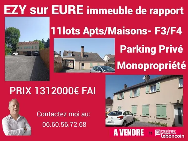 Immeuble de rapport 830 m²