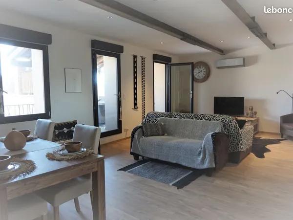 Superbe T3 standing 100 m² hab avec grande terrasse 35 m² belle vue Perpignan quartier Clémenceau
