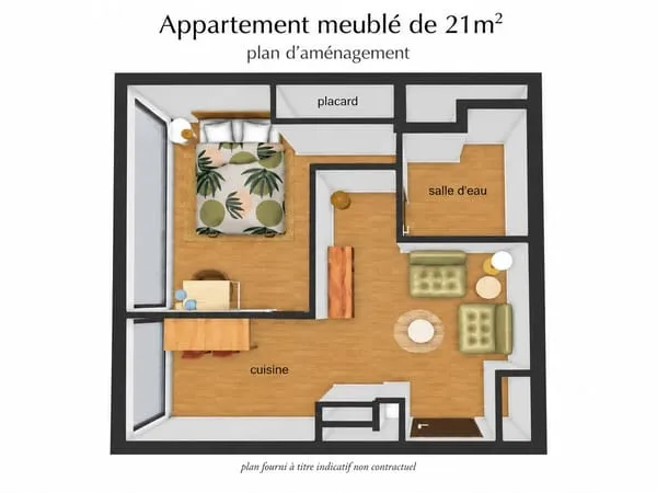 Appartement 2 pièces 25 m²