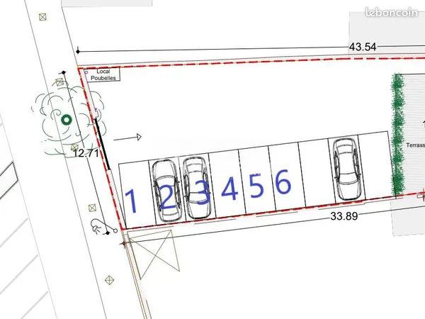 Parking/box 12 m² Carvin