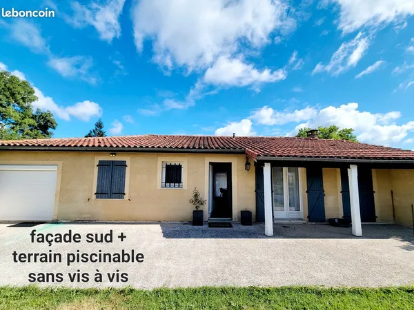 Maison plain-pied 123 m² - Terrain 2 500 m² - À moins de 10 min d'Auch-Sud