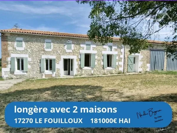 EN EXCLUSIVITÉ – DEUX MAISONS, REVENU LOCATIF IMMÉDIAT ET 1 505 M² DE TERRAIN