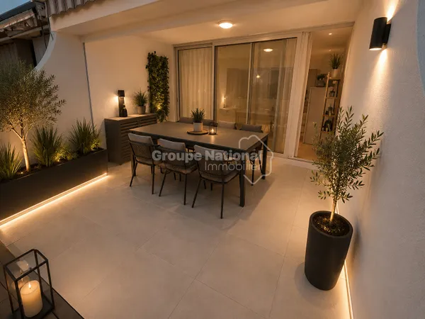 Proche de la plage et des commerces, appartement avec grande terrasse