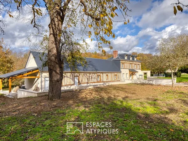 Maison normande rénovée dans un parc de 2 hectares