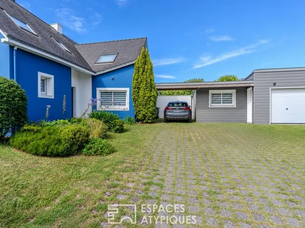 Vends maison d'architecte - 164 m² - 6 pièces, 4 chambres - Saint Nazaire 44600