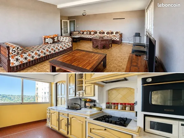 T4 100 m² - Vue dégagée Ventoux & Tour Magne - Balcon, parking, ascenseurs