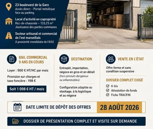 Boutique 133 m² LA PENNE SUR HUVEAUNE