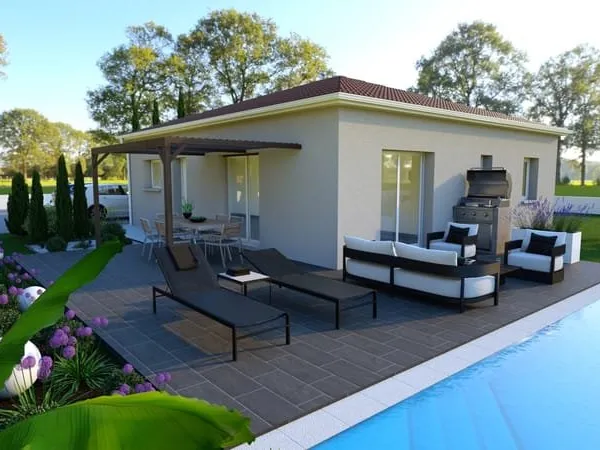 Maison 90M² terrain 550M²