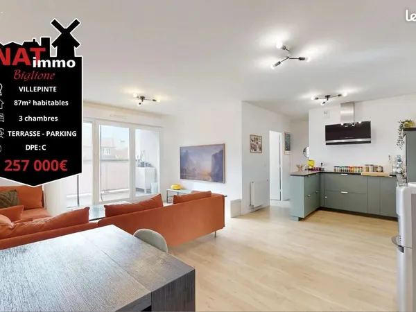 Appartement 4 pièces 87 m²